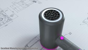 吹风机的艺术 一场产品动画的视觉盛宴